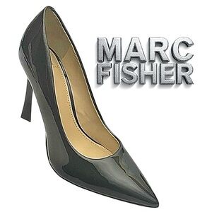 Marc Fisher LTD SASSIE Women’s 5.5M Black Leather Pointed Toe Stiletto Pumps